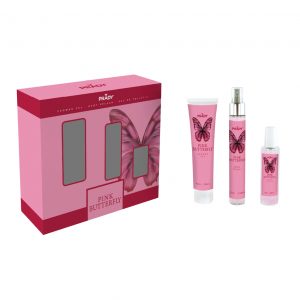 Set Pink Butterfly – Eau de Toilette, Body Splash y Body Lotion – 225 ml – Prady - Prady