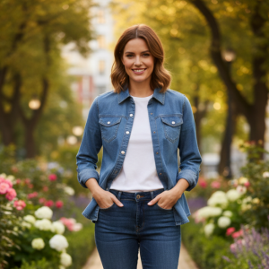 Camisa Vaquera de Mujer en Denim Suave