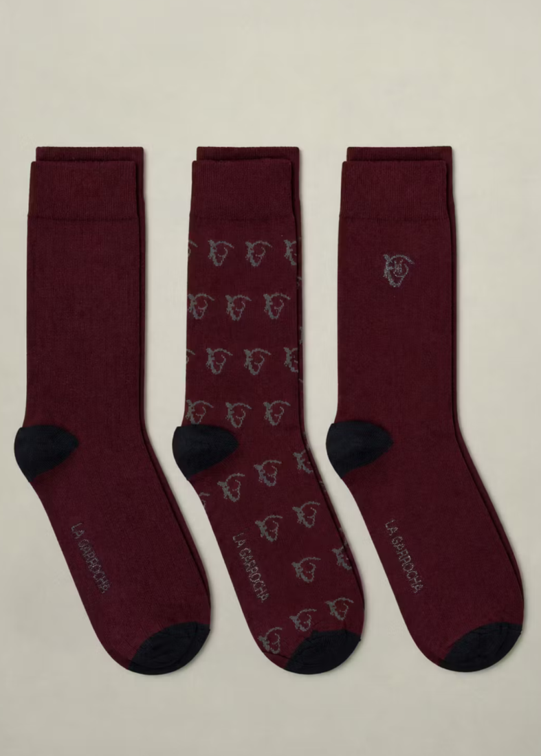 PACK 3 CALCETINES EQUESTRIAN | TINTO - Imagen 2