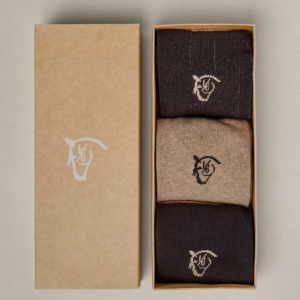 PACK 3 CALCETINES CANALÉ VESTIR | CHOCOLATE